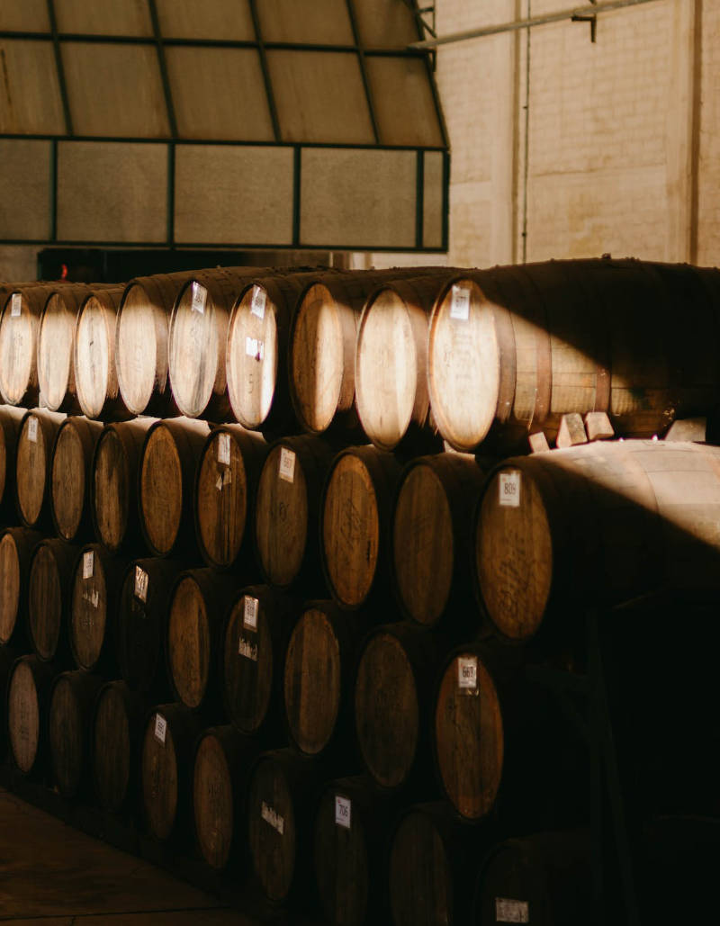 Tequila Aged in Barrels